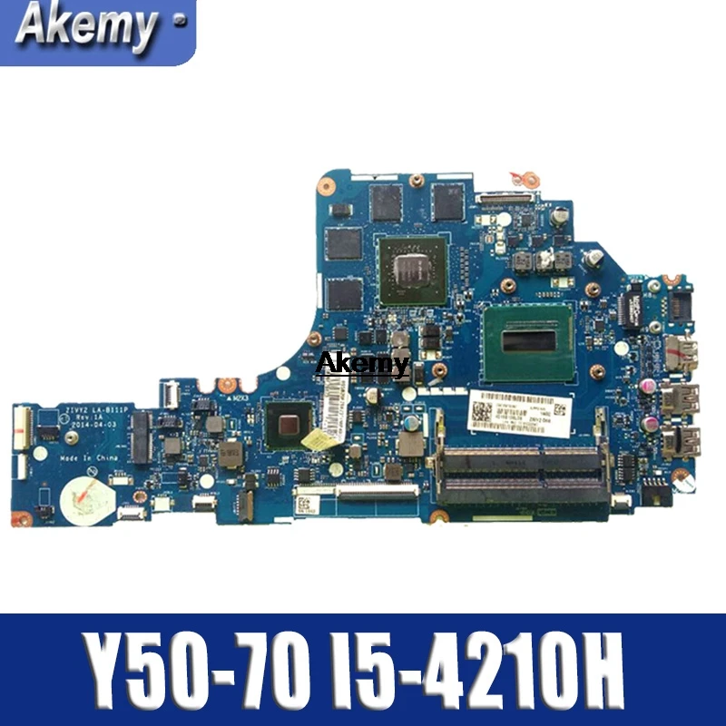 

GT New and Original laptop Lenovo Y50-70 W8P I5-4210H CPU 4G motherboard mainboard ZIVY2 LA-B111P N15P-GX-A2 5B20G84765