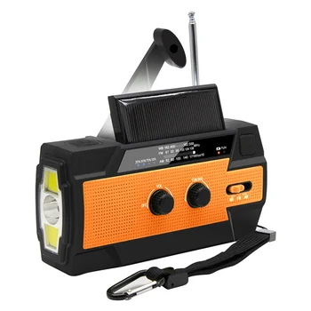 

Reading Lamp 4000mAh Power Bank Led Weather Flashlight Hand Crank MD-090P Emergency Weather Radio with Motion Sensor
