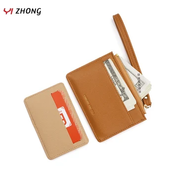 

YIZHONG Leather Card Holder Wallets for Women Detachable DualUse Id Card Holder Wallet Wristband Small Coin Purses Clutch Purse