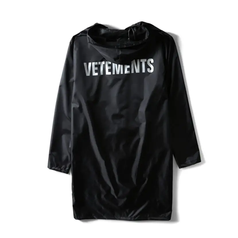 

New Vetements Jackets Men Women High Quality DHL Oversized Raincoat Outerwear Coats Waterproof Windbreaker Vetements Jacket