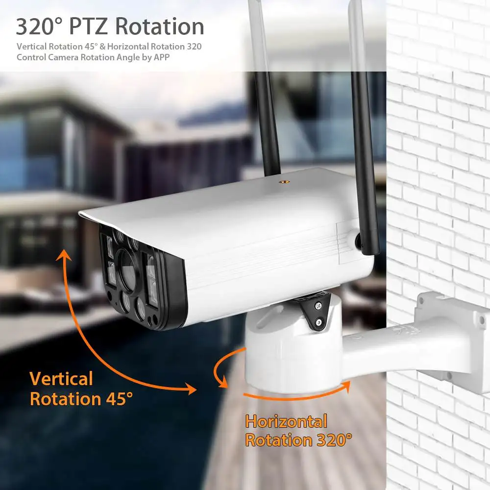 4X зум полноцветный 1080P HD WiFi PTZ ip-камера ночного видения двухстороннее аудио CCTV наружная sd-карта IR 50M ip-камера монитор безопасности