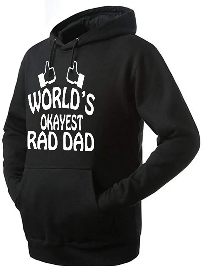 TSDFC мужская толстовка с капюшоном в стиле унисекс Okayest Rad Dad | Мужская одежда