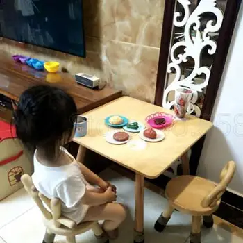 

Na Sister With The Deer Stool Chair Nordic Solid Wood Children's Gift Bench Stool Baby Chair Home Animal Stool