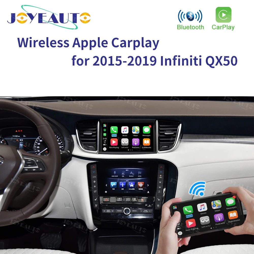 Joyeauto беспроводной Apple Carplay для infiniti 8 дюймов экран- Q50 Q60 Q50L QX50 Android Авто воспроизведение видео-интерфейс - Цвет: for QX50