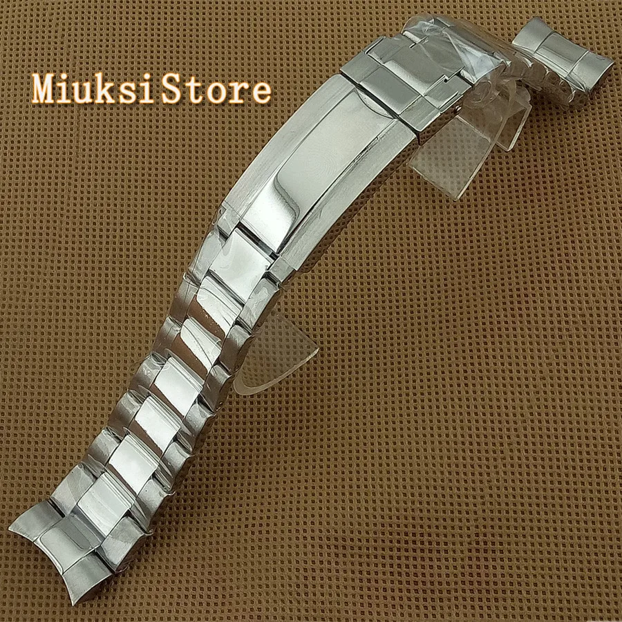 

20mm Parnis Stainless Steel Sterile Bracelet 316L Solid Strap for watch Watchband Kit Men's Watch