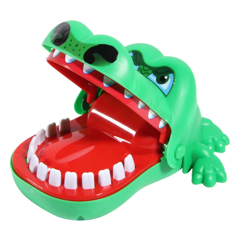2pc Funny Big Crocodile Mouth Dentist Bite Finger Toy Family Game For Kids Xmas 