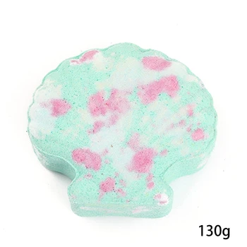 

Shell Bubble Bath Bomb Natural Fizzy for Women Moisturizes Dry Sensitive Skin. Releases Color, Scent, and Bubbles