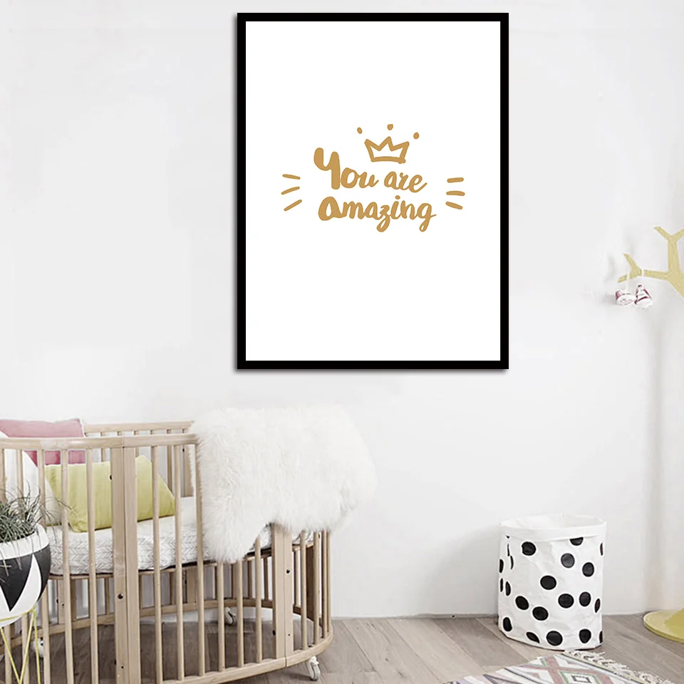 Вы удивительное настенное искусство на холсте картины в скандинавском стиле