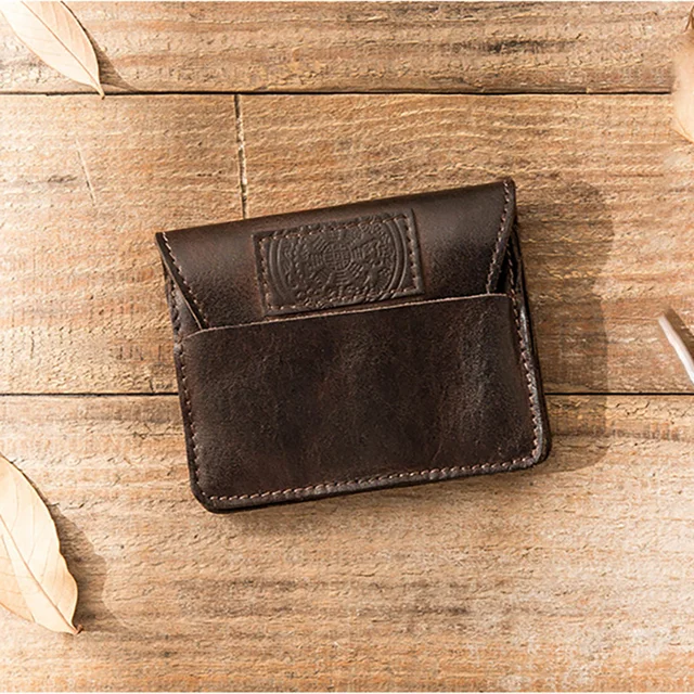 AETOO Vintage leather driver's license leather cover, male leather multi-functional personality card bag, handmade leatherwallet 1