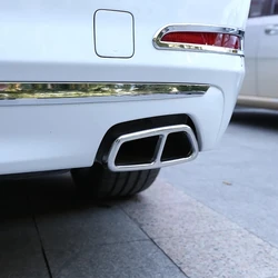 Decoración de coche para BMW serie 5 G30 G38, accesorios exteriores, cubierta de tubo de escape, pegatina y calcomanías embellecedoras