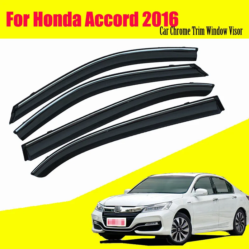 Для Honda Accord автомобильный солнцезащитный козырек, защита от дождя, вентиляционные аксессуары, 4 шт