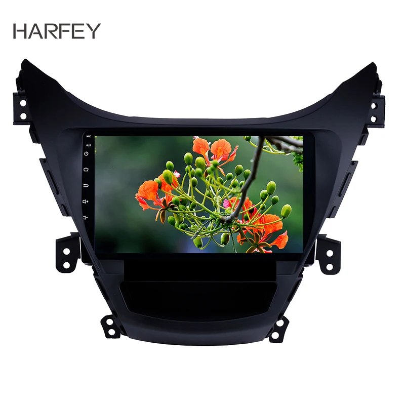 Автомагнитола Harfey на Android 2011 HD 9 дюймов GPS для Hyundai Elantra 2012 2013 1080 поддержка P DVR