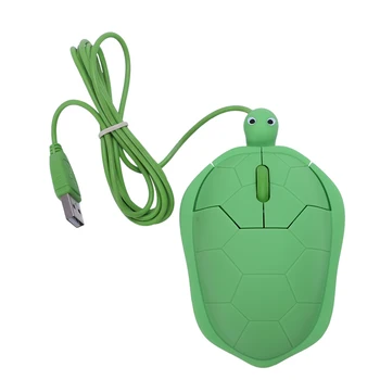 

1000dpi Cute Cartoon Anime Fashion Turtle PC Laptop Optical USB Mouse, Green