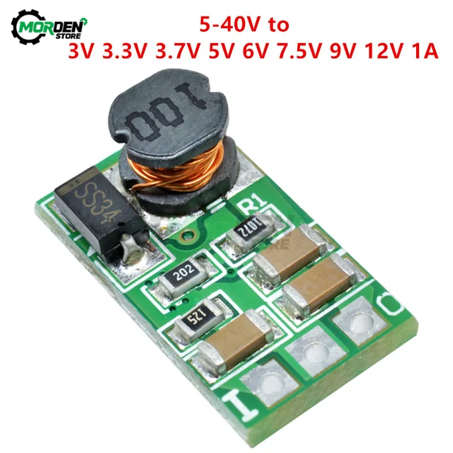 DD4012SA DC 5-40V to 3V 3.3V 3.7V 5V 6V 7.5V 9V 12V 1A Regulator DC-DC Buck  Step-Down Converter Regulator Module Board - AliExpress