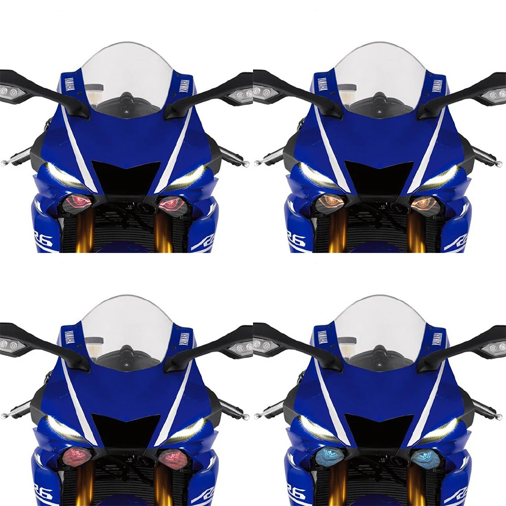 Для Yamaha YZF R1- YZF R6 MT-10- наклейка на фару мотоцикла 3D защитная накладка MT10 фара