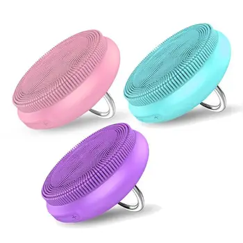 

USB 5 Speed Rechargeable Ultrasonic Smart Vibration Silicone Waterproof Facial Cleaner Exfoliator Pore Washing Brush Face Care