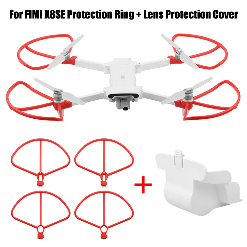 

Camera Lens Cover with 2 Pairs Propellers Guards for FIMI X8 SE Drone AS99