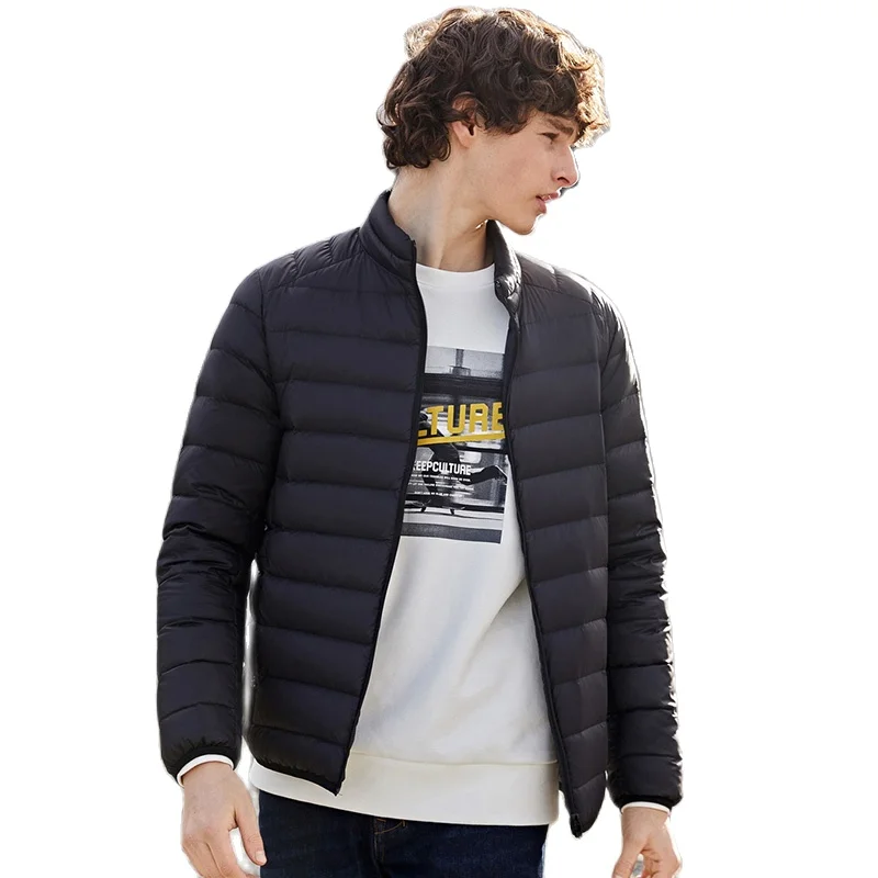 SEMIR короткая пуховая куртка для мужчин зимняя трендовая мужская воротник куртки