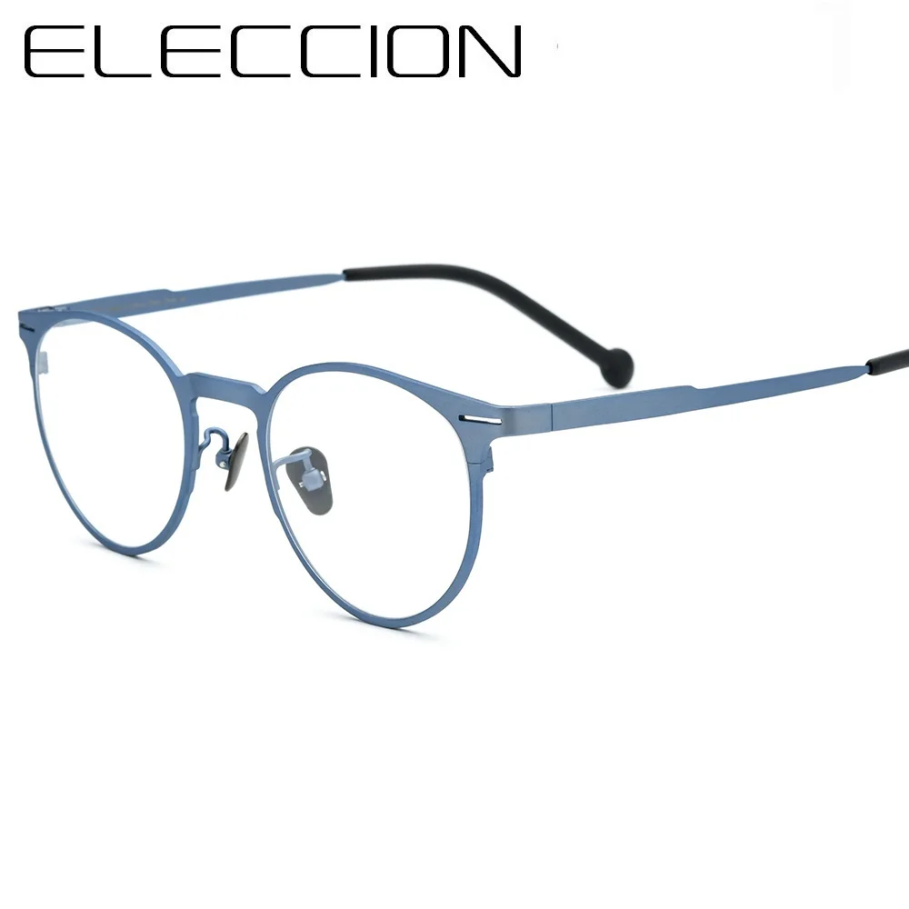 

ELECCION Pure Titanium Eyewear Frame for Men Prescription Glasses 2019 Ultralight Myopia Optical Eye glasses Frames For Women