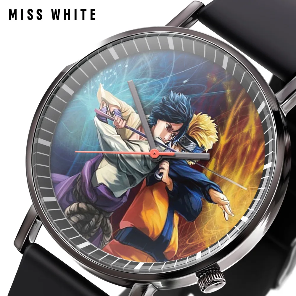 NEW Naruto Watch Uchiha Sasuke Hatake Kakashi Trend Fashion Creative Electronic Student Watches Game Figure Model Birthday Gift | Игрушки и