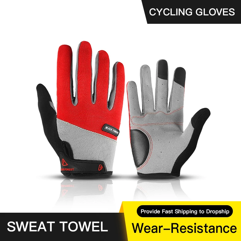 Outdoor Men's Full Finger Cycling Gloves Guantes Ciclismo Road Mountain