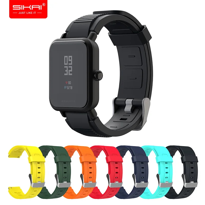 Ремешок SIKAI для смарт часов Amazfit bip S GTS GTR 42 мм 47 сменный Браслет Для xiaomi huami lite midong 20