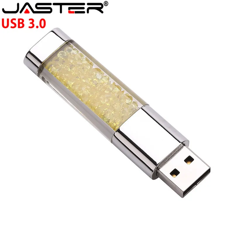 JASTER USB 3 0 Кристальный подарок usb falsh drive прозрачный pendrive 4 ГБ 16 32 64 Гб карта памяти u