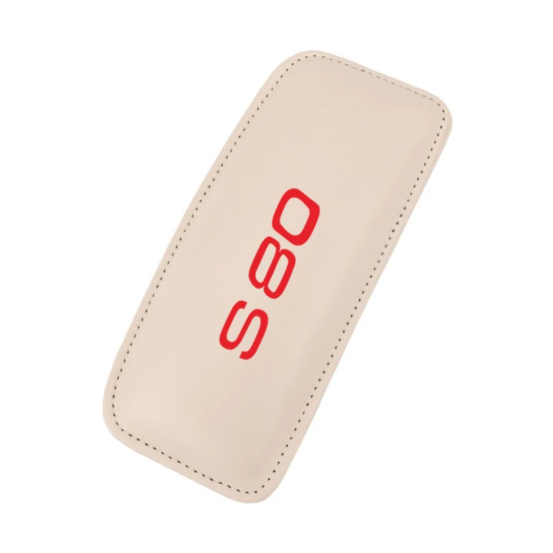 Car Seat Accessories Car Knee Pad for Volvo S80 Thigh Support Leather Pillow Universal Interior Soft Cushion