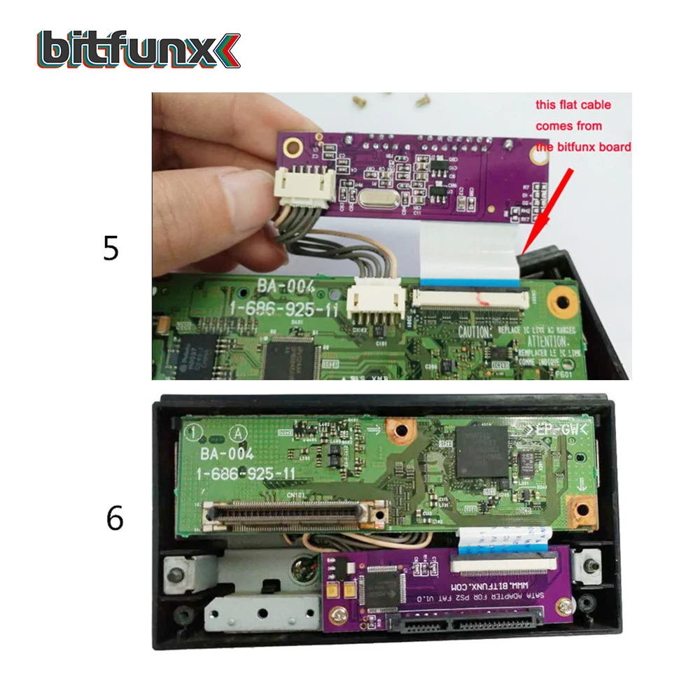 Placa de Atualização para Sony Adaptador de Rede Bitfunx Sata Adaptador Playstation Ps2 Ide Original 2 - Image 5