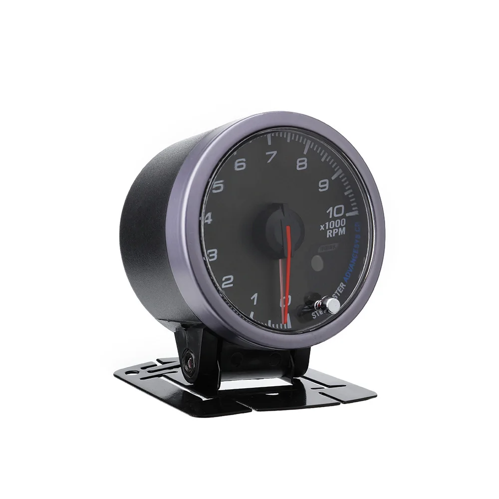60MM Tachometer 0-10000 Rpm gauge Black Face with White&Amber Lighting RPM gauge Car meter