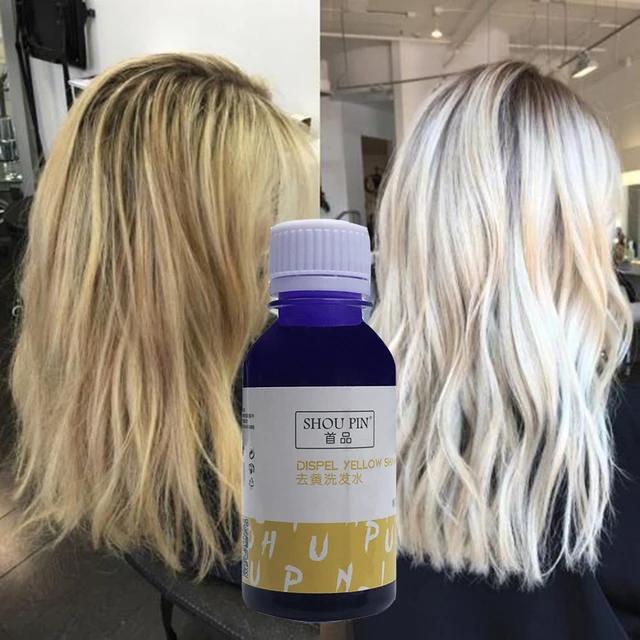 Triumferende sjæl teater 100ml Blonde Purple Hair Shampoo Brassy Toner Remove Yellow Anti Color  Silver Bleached Protecting Color Lock Professional Dying - Shampoos -  AliExpress