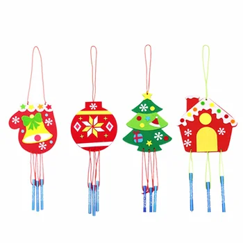 

New Fashion Christmas Wind Chime Assorted Diy Wind Bell Tree Hanging Decoration Christmas Accessories Toys