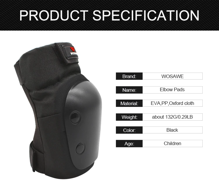 Детский наколенник WOSAWE защита для локтя скутера лыжного спорта езды на