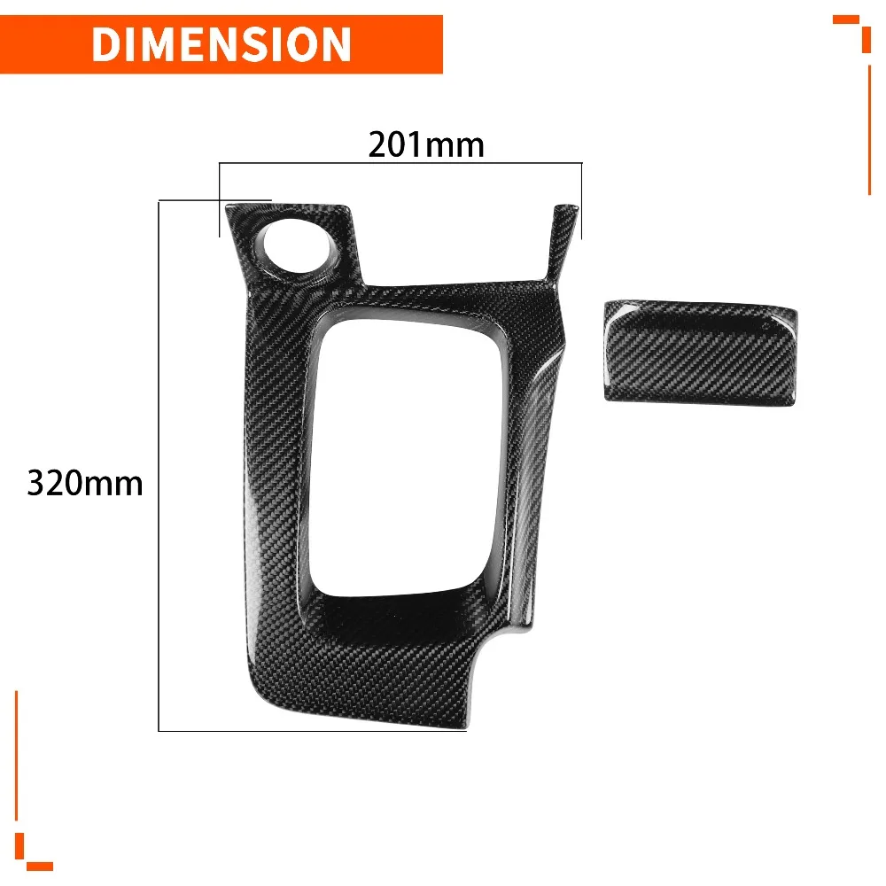 For Nissan Skyline GTR R34 V·Spec BNR34 Central Control Gearbox Gear Shift Knob Panel Surround Dry Carbon Fiber Car Modified