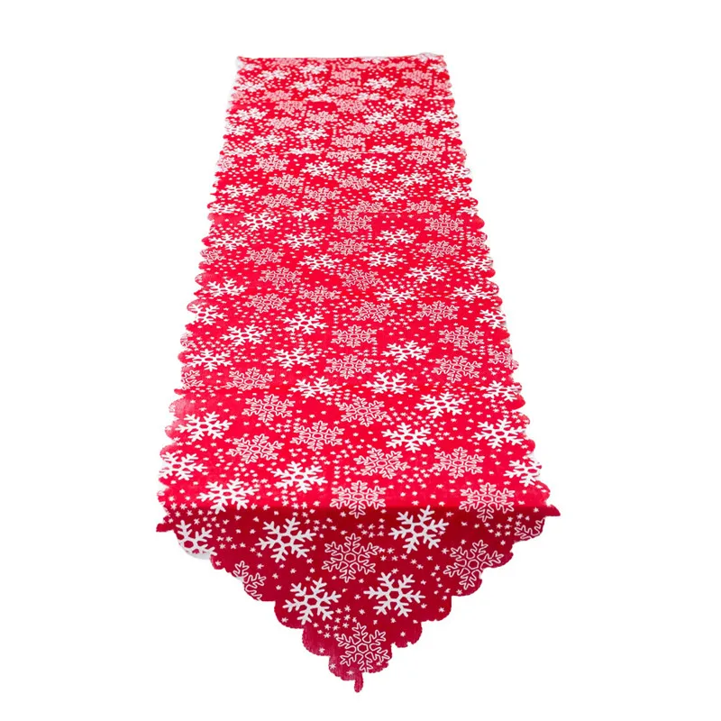 table runner Christmas Embroidery Linen Table Flag Tablecloths Party Decoration Creative christmas decorations for home #3S30 (9)