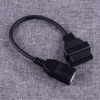 

Black Car 3 Pin OBD1 to 16 Pin OBD2 OBDII Auto Diagnostic Scanner Extension Adapter Cable Connector Fit For Honda