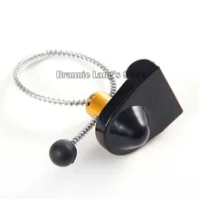 250 шт./лот, 58 кГц, EAS AM, бирка для бутылок вина, бирка для противоугонного устройства с металлическим кабелем, светильник,, серый/черный цвет