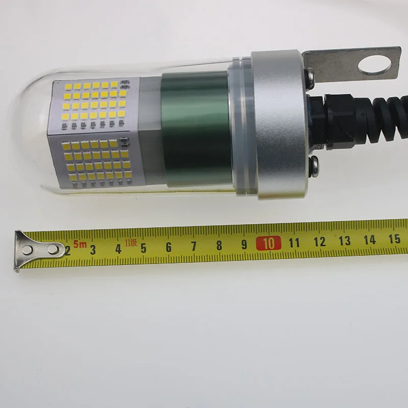 Barco de Pesca Atrativos com Bateria Luz de Pesca Lumens Isca Finder Noite Submersível Gota Profunda Subaquática 12v 60w 6000 5 12v 60w 6000 lumens isca finder noite