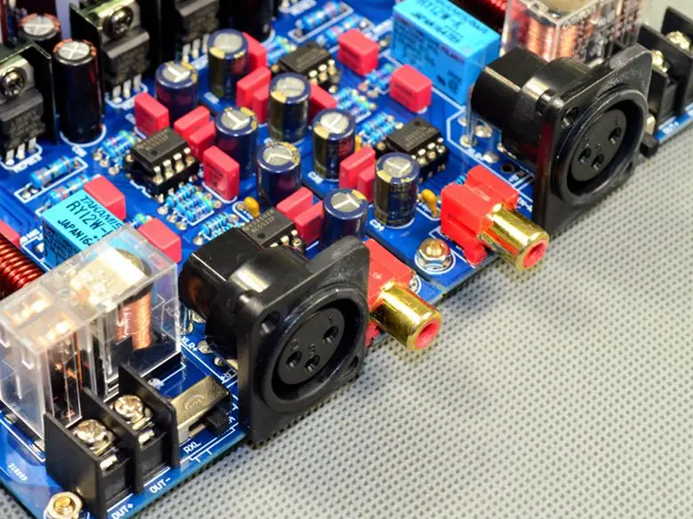 LM3886 XLR сбалансированный+ Одноконтурный BTL мостовый одноканальный Hifi усилитель мощности плата 120 Вт+ 120 Вт Мощность готовая доска