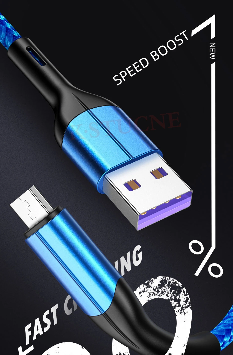KSTUCNE Micro USB кабель 3A 3,0 Быстрая зарядка USB кабель для передачи данных для samsung S7 Xiaomi LG планшет Android мобильный телефон usb зарядный шнур