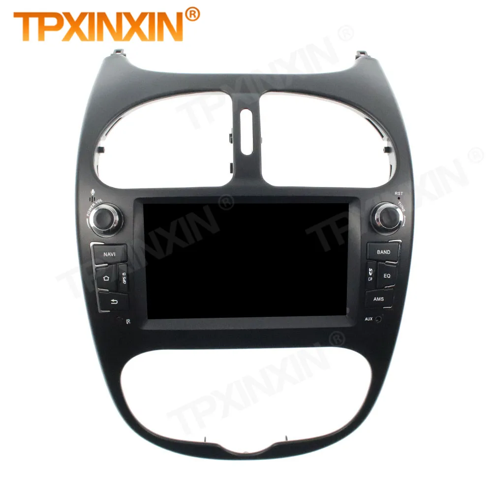 Carplay Android Radio Receiver Multimedia For Peugeot 206 2000 2001 2002 2003 2004 2005 2006 2007 2008 2009 2010 2016 Head Unit