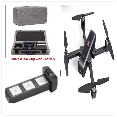 black case 1battry MJX B4W Bugs RC Дрон бесщеточный 22mins Летающий 2K камера 5G wifi FPV gps оптический поток Квадрокоптер складной Дрон - Цвет: black case 1battry