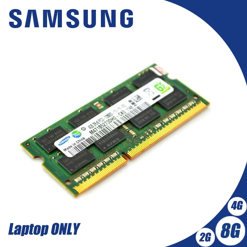 For Samsung 2pcs 2 GB 2GB 2RX8 DDR3 1333MHz PC3-10600S 204PIN SODIMM Laptop RAM 