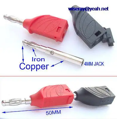 

DHL/EMS 250PC Copper Banana PLUG FOR Test Probes 4MM BINDING POST Jack Soldering Iron DIY-A7