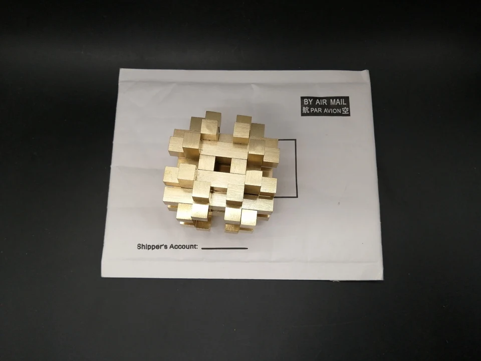 Перекрестная структура 3D головоломка Китайский Конг Мин замок коллекционирование, хобби медная металлическая модель головоломка игрушка Новинка