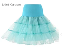 Mint Green 24 часа в сутки для 50s Косплэй подкладка «рокабилли» платье кринолин для женщин Свадебные Нижняя рокабилли платье-пачка - Цвет: Mint Green