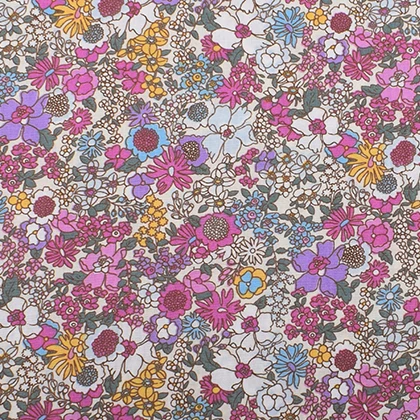F 1 Piece Chainho,Floral Series Printed Plain Cotton Fabric,DIY Quilting&Sewing Poplin Material For Baby&Children Dress,Shirt,Skirt,PCC093 - Цвет: F 1 Piece