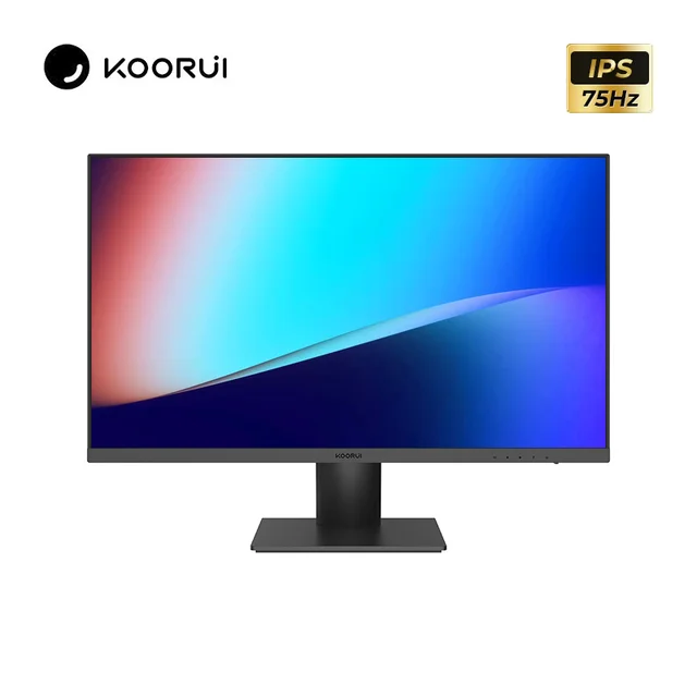 KOORUI-Monitor de 23,8 pulgadas, pantalla HD IPS, 75Hz, Luz Azul baja, tres lados, borde estrecho, HDMI, Monitor de ordenador de oficina en casa, 24N2 1