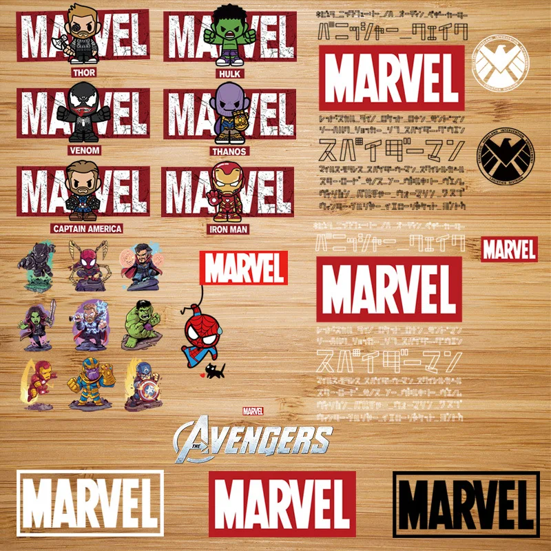 Пленка Marvel анимация вокруг всего набора героев смещенная паста теплопередающая