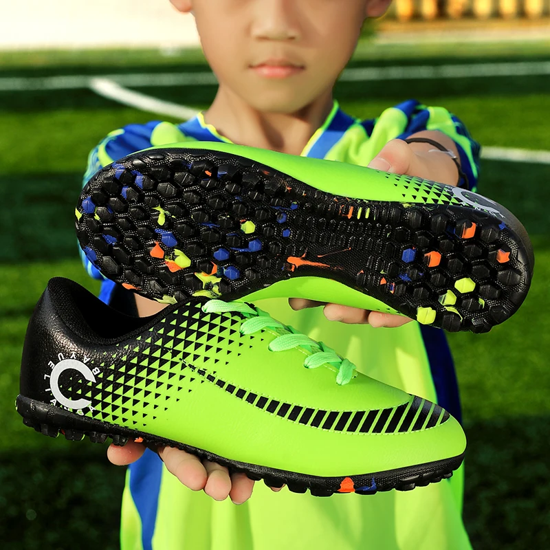 Дизайнерская одежда для детей Для мальчиков подростков Superfly CR7 SE TF Superfly 7 Elite Оранжевый шипа CR7 футбольные бутсы Детские Обувь для футбола